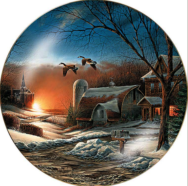 2014 Christmas Collector Plate - Sharing Seasons II